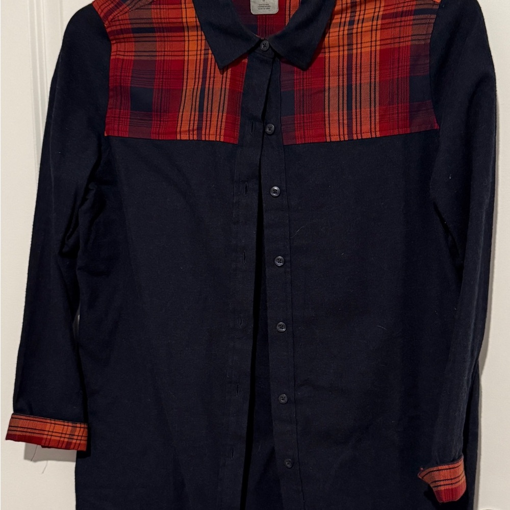 Accend medium Plaid Accent Button-Up Shirt